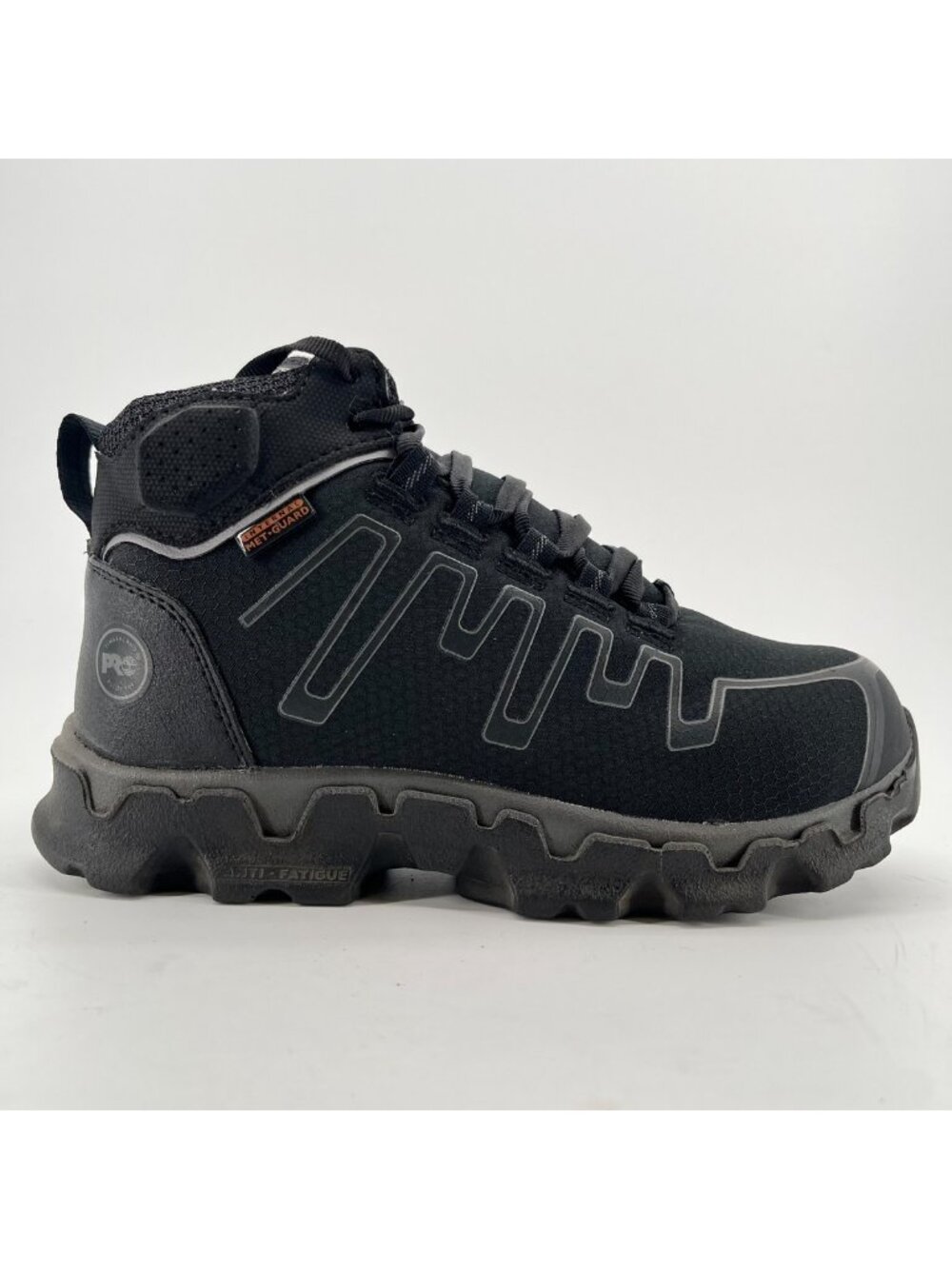 Timberland PRO Powertrain Sport Mid Mens Size 4.5 Black Alloy Toe Work Boots